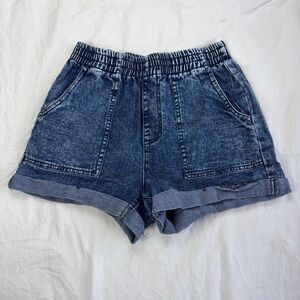 Sky and Sparrow Dark Wash Jean Shorts